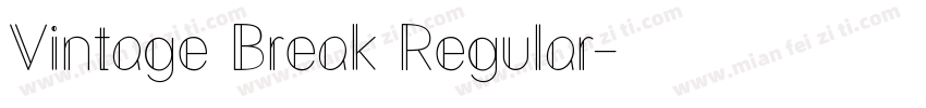 Vintage Break Regular字体转换